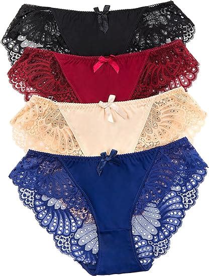 Panties Underwear Hipster Panties Sexy Lace Briefs For Women Pack At Amazon Womens Clothing