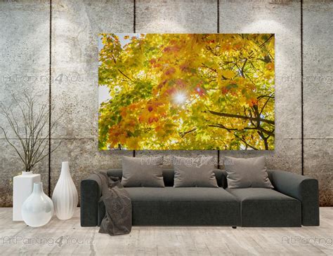 Wall Murals And Posters Autumn Leaves Fresque Murale Poster Mural