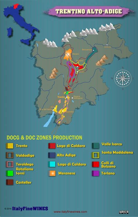 Trentino Alto Adige Wine Region Italy With Details Of Doc And Docg