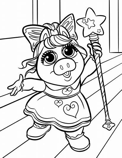 Coloring Pages Muppet Babies Disney Getcoloringpages Piggi