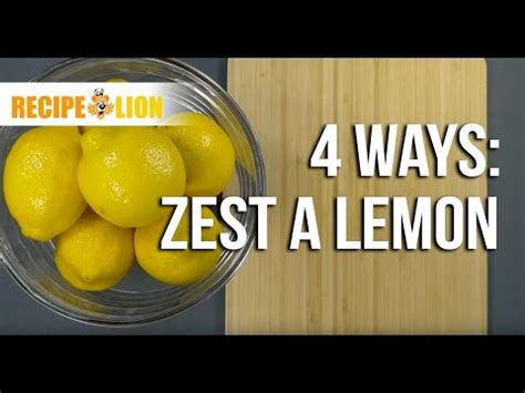 It's removing the very outer layer of skin from a citrus fruit. How to Zest a Lemon 4 Ways - YouTube