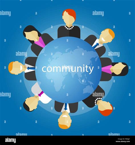 community people around the globe business working management Stock Vector Art & Illustration ...