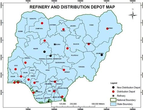 Figure1 1 Map Showing The Distribution Of Depot In Nigeria Source
