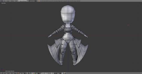 Chibi Character Model Continued Works In Progress Blender Artists