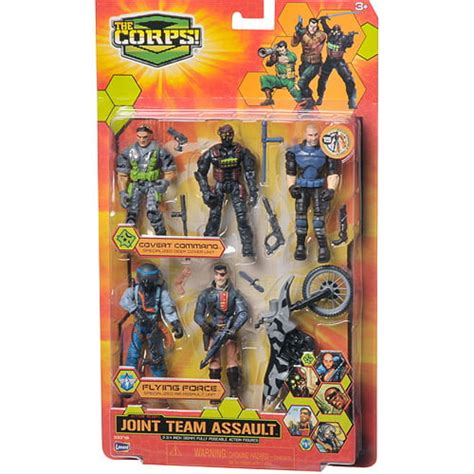 The Corps Joint Assault Team Action Figures With Gray Cycle