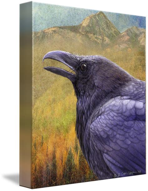 Painted Raven By R Christopher Vest