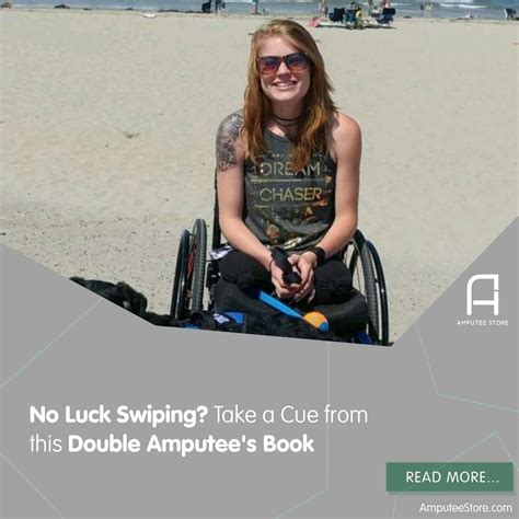 No Luck Swiping Take A Cue From This Double Amputees Book Dark