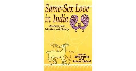 Same Sex Love In India Readings From Literature And History By Ruth Vanita