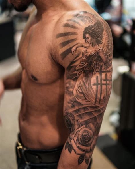 Pin By Dany Dany On Tattoo In 2020 Half Sleeve Tattoos For Guys Mens Shoulder Tattoo Badass