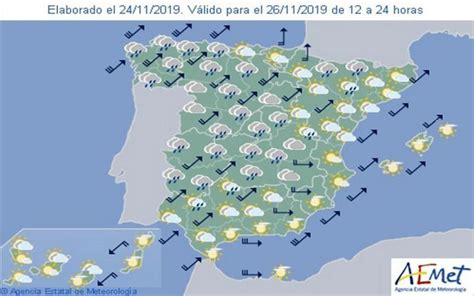 Aemet Pronóstico Del Tiempo En Toda España Hoy 04 De Diciembre