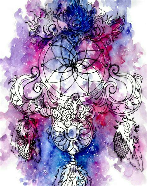 Watercolor Dream Catcher Artwork