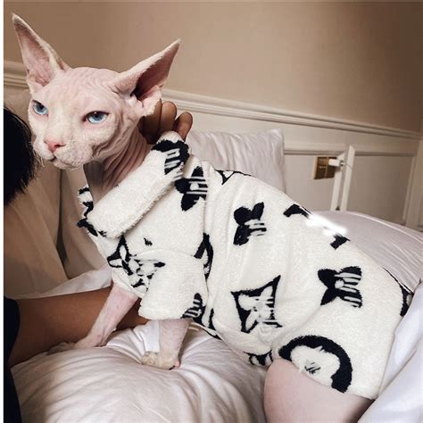 Hairless Cat Clothes Sweater For Cat Sphynx Cat Clothes Pajama Etsy