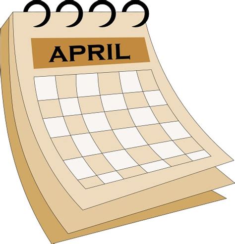 April Calendar Clipart Free April Calendar Clipartix