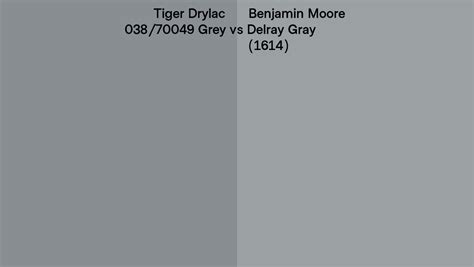 Tiger Drylac Grey Vs Benjamin Moore Delray Gray Side