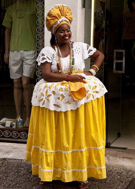 Bahian Woman In Traditional Dress By Marcos Casiano Via Flickr Bahia