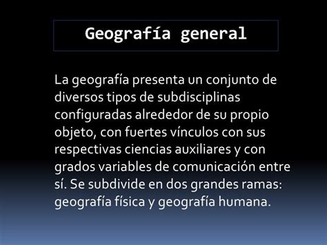Geografía General
