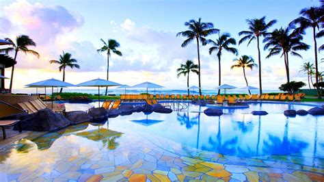 Beautiful Resort Pool In Kauai Hawaii Hd Desktop