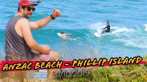 Anzac Beach Phillip Island Surfing 31102019 Youtube