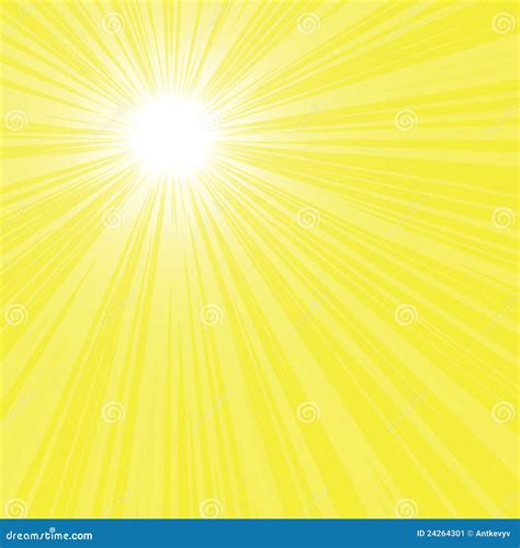 Bright Sun Rays Stock Vector Illustration Of Sunrise 24264301