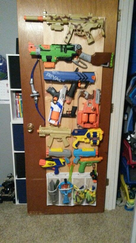 I looked into using peg board or wood to make a rack but decided to go with pvc instead.so, after a lot of weeks measuring. 24 Ideas for Diy Nerf Gun Rack - Home, Family, Style and ...