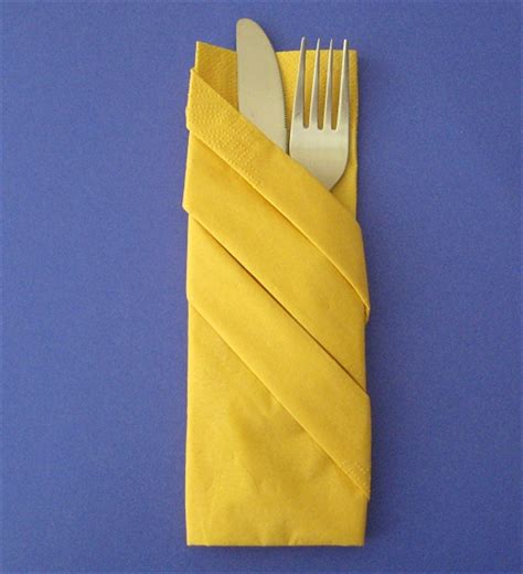 How To Fold A Napkin With A Pocket And 3 Diagonal Bands