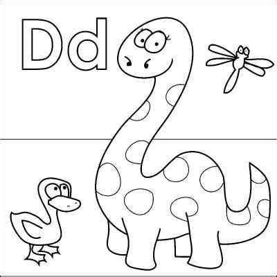 Free coloring picture of letter h. Alphabet Coloring Pages: Letter D | Dinosaur coloring ...