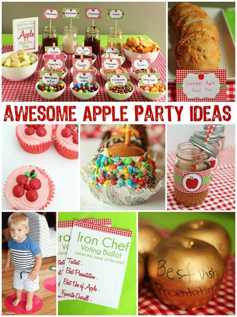 Easy Apple Party Ideas Caramel Apple Bars Apple Theme Parties Apple