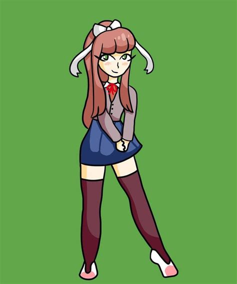 Monika Ddlc By Iridette On Deviantart Zelda Characters Character