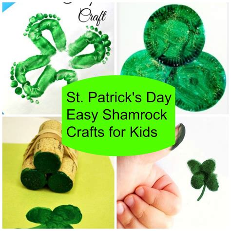 5 Easy Shamrock St Patricks Day Crafts For Kids Stylish Life For Moms