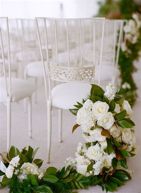 Aisle Garland Wedding Floral And Decor By Lmd Lewis Miller Designs