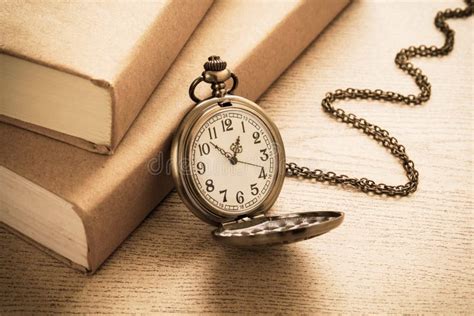 Pocket Watch And Books Vintage Style Stock Image Image Of Minute