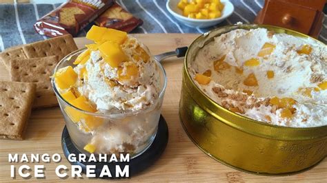 Mango Graham Ice Cream Easy 4 Ingredients Mango Graham Ice Cream At
