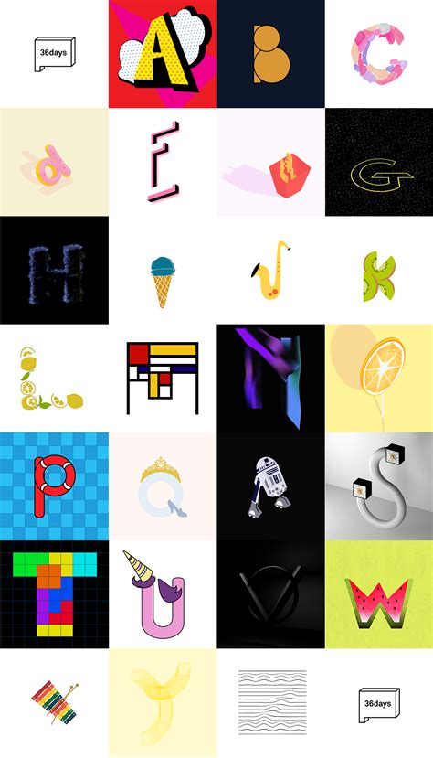 36 Days Of Type Alphabet On Behance