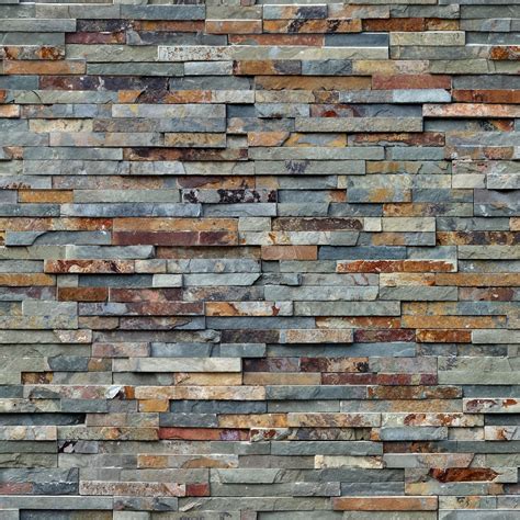 Multicolor Slate Wall Cladding Panels Free Seamless Textures All