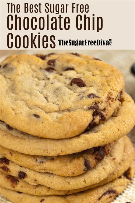 Decorate with a citrus glaze colored with a little food dye, sprinkles and/or sanding sugar as you wish. The Best Sugar Free Chocolate Chip Cookies #sugarfree #coo ...