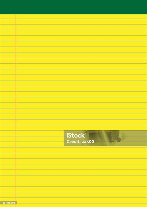 Yellow Notepad Stock Illustration Download Image Now Blank Book