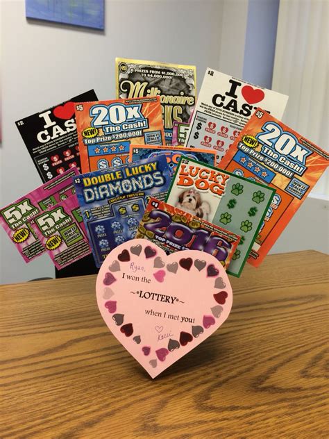 valentine s day t for him or her lottery ticket bouquet diy