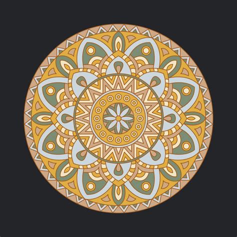 Round Mandalas In Vector Abstract Design Element Decorative Retro