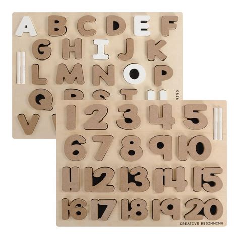 Chalkboard Based Alphabet And Number Puzzles