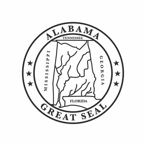 Alabama America Seal State State Seal State Symbol Usa Icon