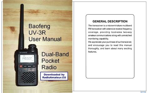 Baofeng Uv 3r User Manual Pdf Download Manualslib