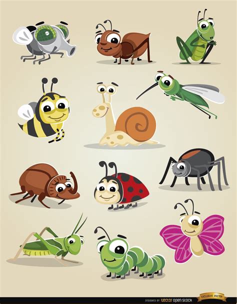 Bugs And Insect Vector Set Vector Download