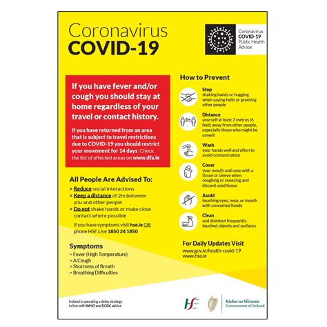 Coronavirus Hse Stay At Home Sign Covid 19 Disease Control