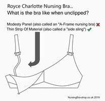 Royce Nursing Bra Charlotte White Spot Mesh Style 822 28 50 Royce