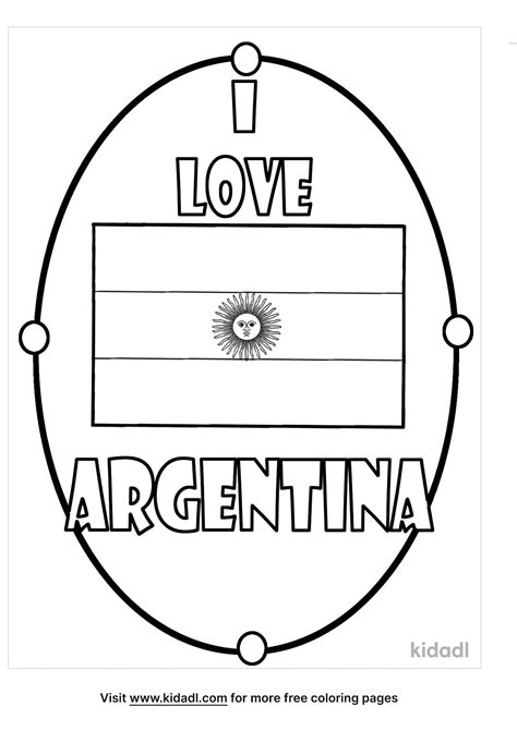 Free Argentina Flag Coloring Page Coloring Page Printables Kidadl