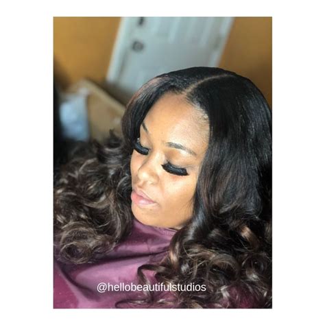 Natural Middle Part Sew In Hair Styles Middle Part Sew In Middle Parts