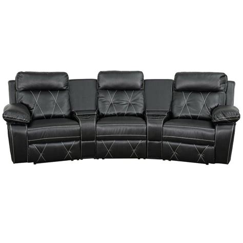 What kind of seating does a home theater use? Red Barrel Studio Home Theater Sectional & Reviews ...