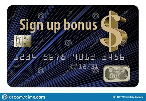Generic Sign Up Bonus Credit Card Stock Illustration Illustration Of