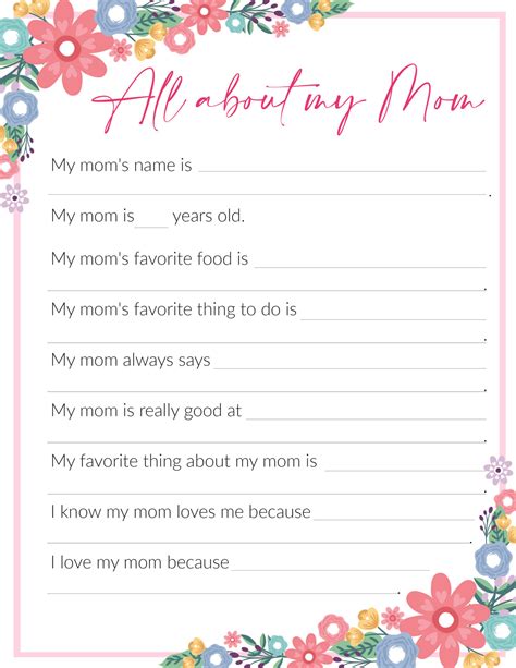 Mom Template Notes Template Templates Printable Free Free Printables