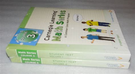 Carnegie Learning Math Student Text Course 3 Common Core Volume 1 And 2